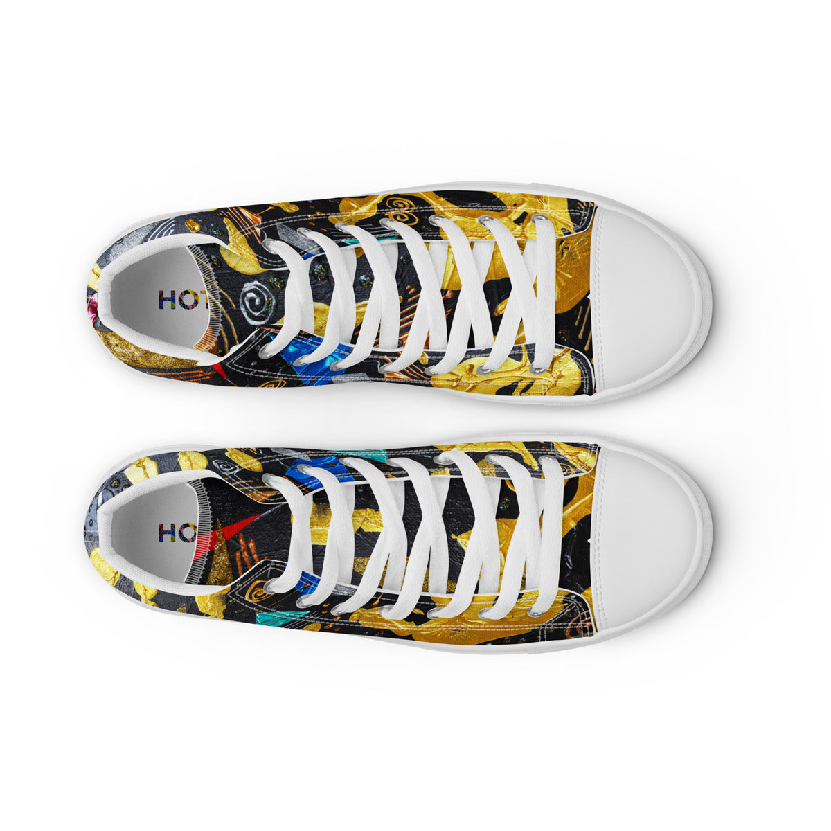 HANDS - Men's Canvas Sneakers / High-Top Canvas Shoes
