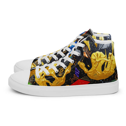 HANDS - Men's Canvas Sneakers / High-Top Canvas Shoes