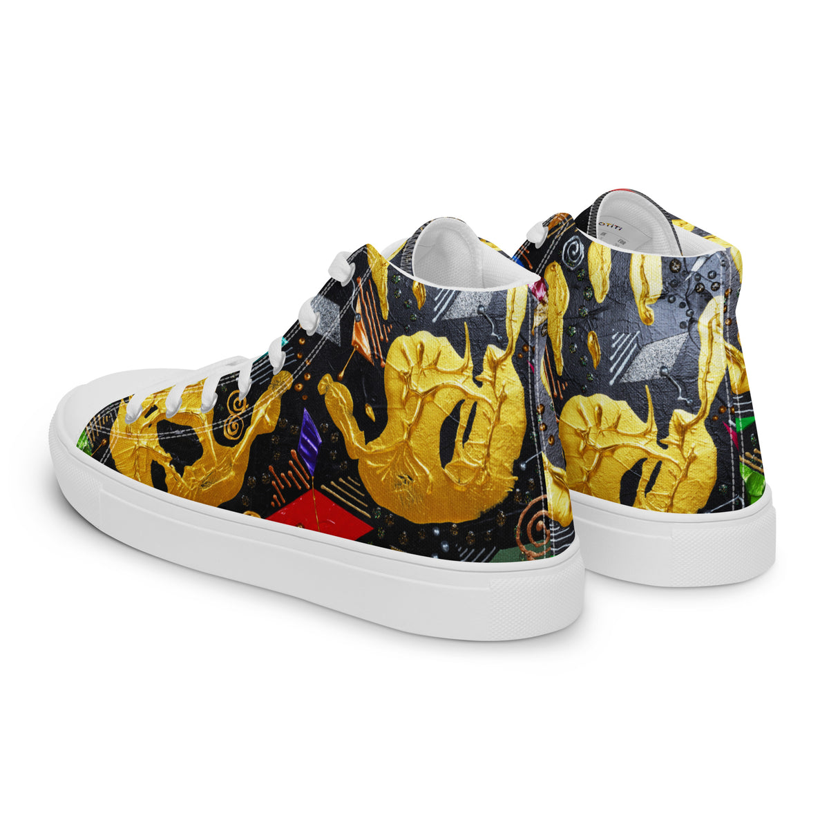 HANDS - Men's Canvas Sneakers / High-Top Canvas Shoes