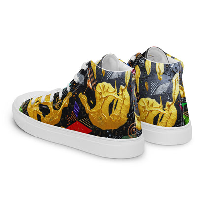 HANDS - Men's Canvas Sneakers / High-Top Canvas Shoes