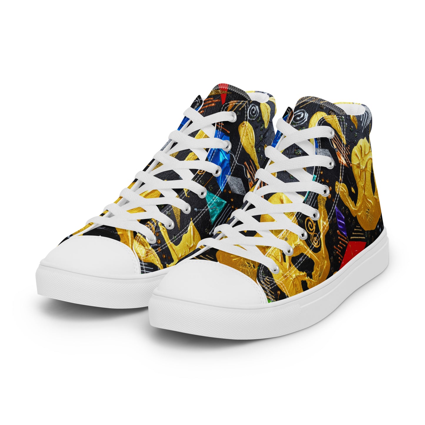 HANDS - Men's Canvas Sneakers / High-Top Canvas Shoes