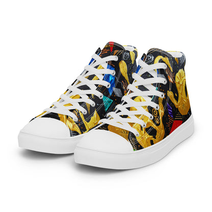 HANDS - Men's Canvas Sneakers / High-Top Canvas Shoes