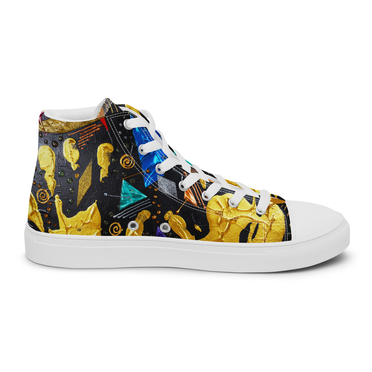 HANDS - Men's Canvas Sneakers / High-Top Canvas Shoes