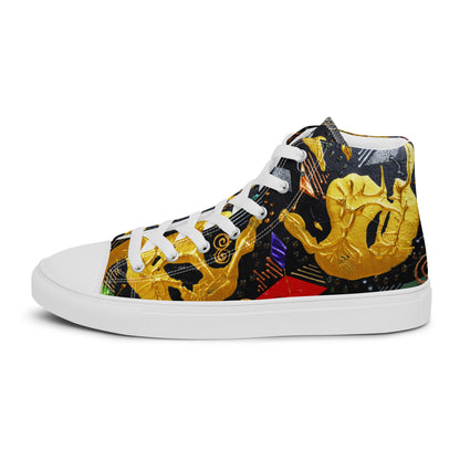 HANDS - Men's Canvas Sneakers / High-Top Canvas Shoes