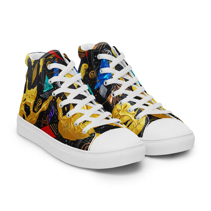 HANDS - Men's Canvas Sneakers / High-Top Canvas Shoes