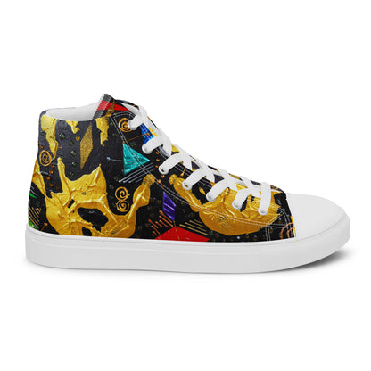 HANDS - Men's Canvas Sneakers / High-Top Canvas Shoes